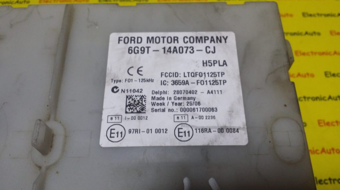 Panou Sigurante Ford S Max, 6G9T14A073CJ