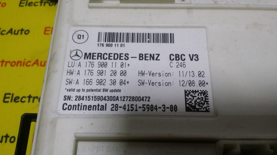 Panou Sigurante Mercedes A Class W176, A1769001101, A1769012000, A1669023004