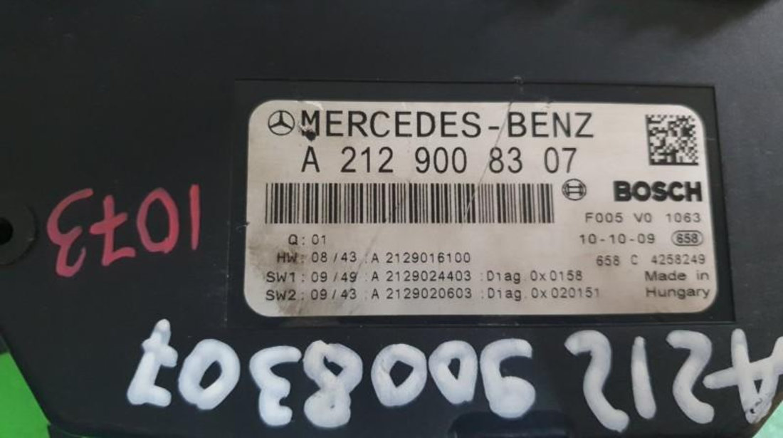 Panou sigurante Mercedes E-Class (2009->) [W212] a2129008307