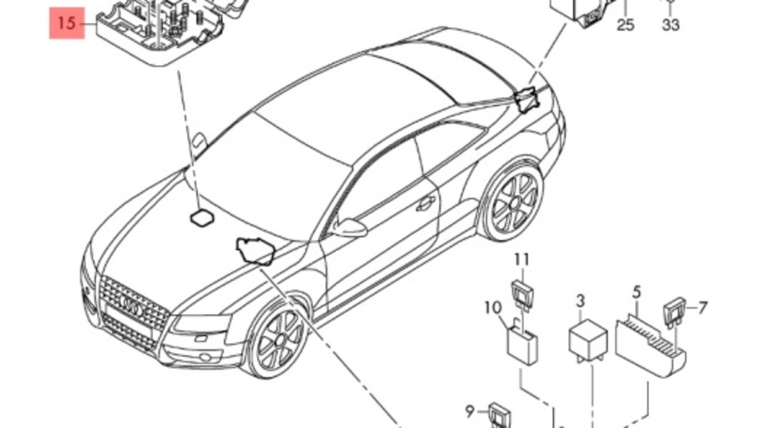 Panou sigurante Plus Audi A4 B8 2.7 TDI CGK OEM 8K0937517A