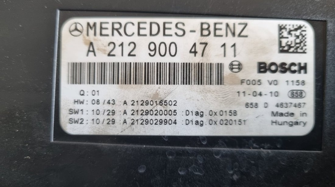 Panou sigurante / SAM Mercedes-Benz C-Class T-modell (S204) C 250 CGI 1.8 204cp cod : A2129004711