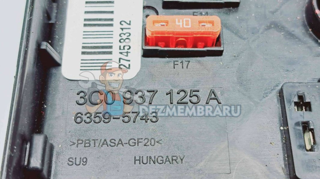 Panou sigurante Volkswagen Passat B7 (365) Variant [Fabr 2010-2014] 3C0937125A