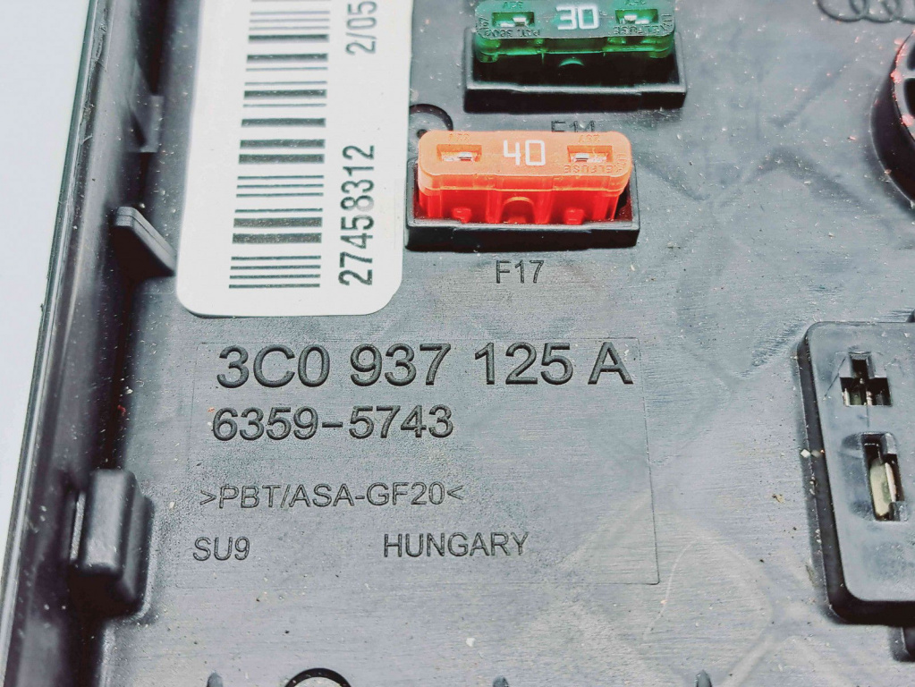 Panou sigurante Volkswagen Passat B7 (365) Variant [Fabr 2010-2014] 3C0937125A