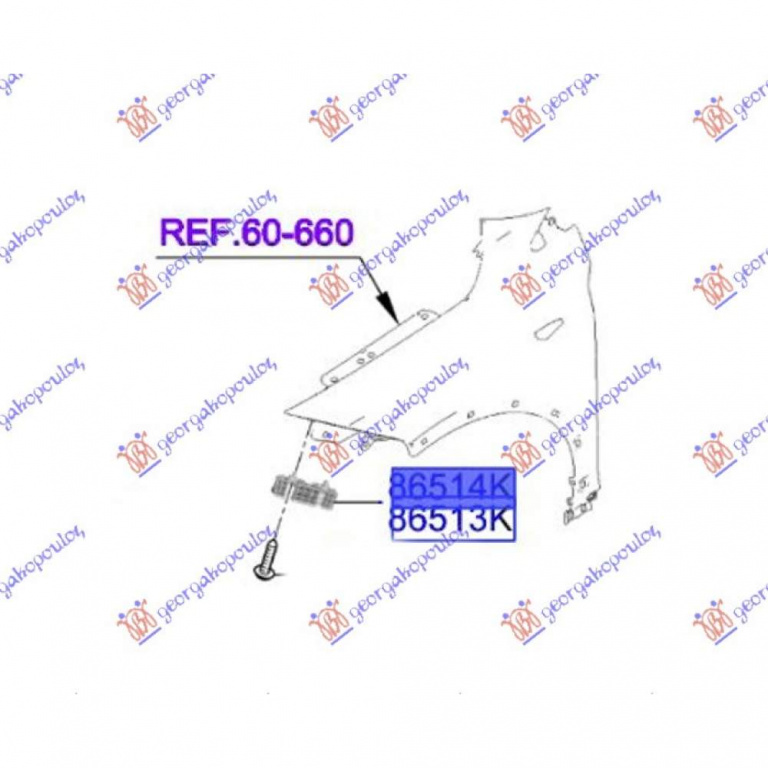 Panou Spate - Hyundai Sonata 2011 , 69100-3s100