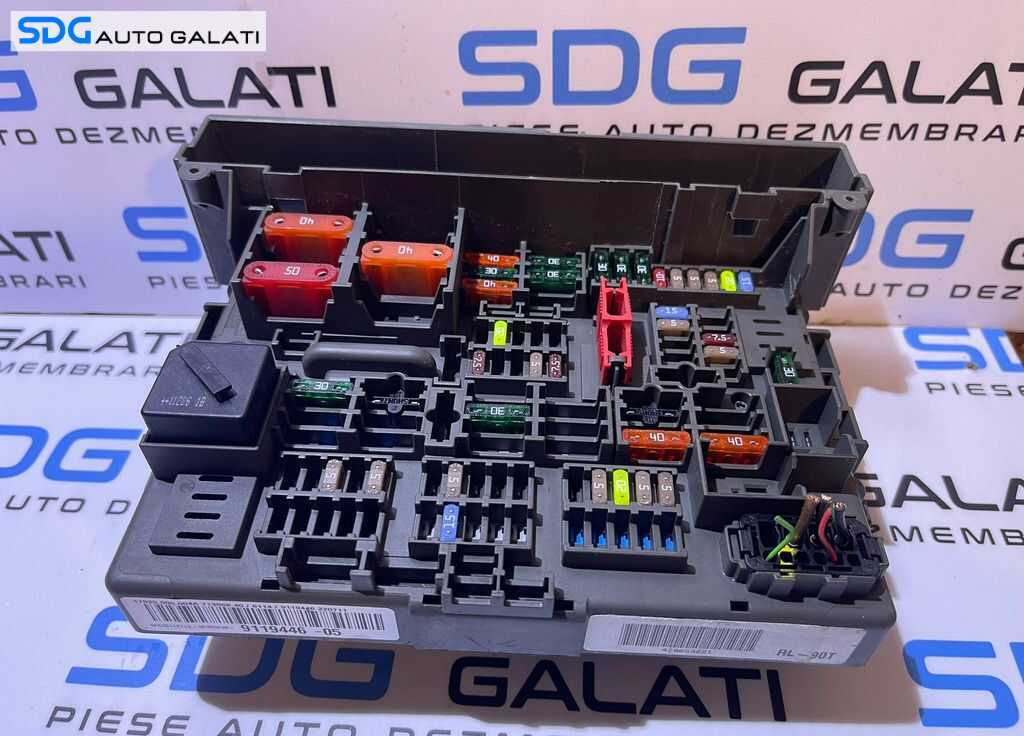 Panou Tablou Relee Sigurante BMW Seria 3 E90 E91 E92 E93 2004 - 2011 Cod 9119446 911944605 [L4623]
