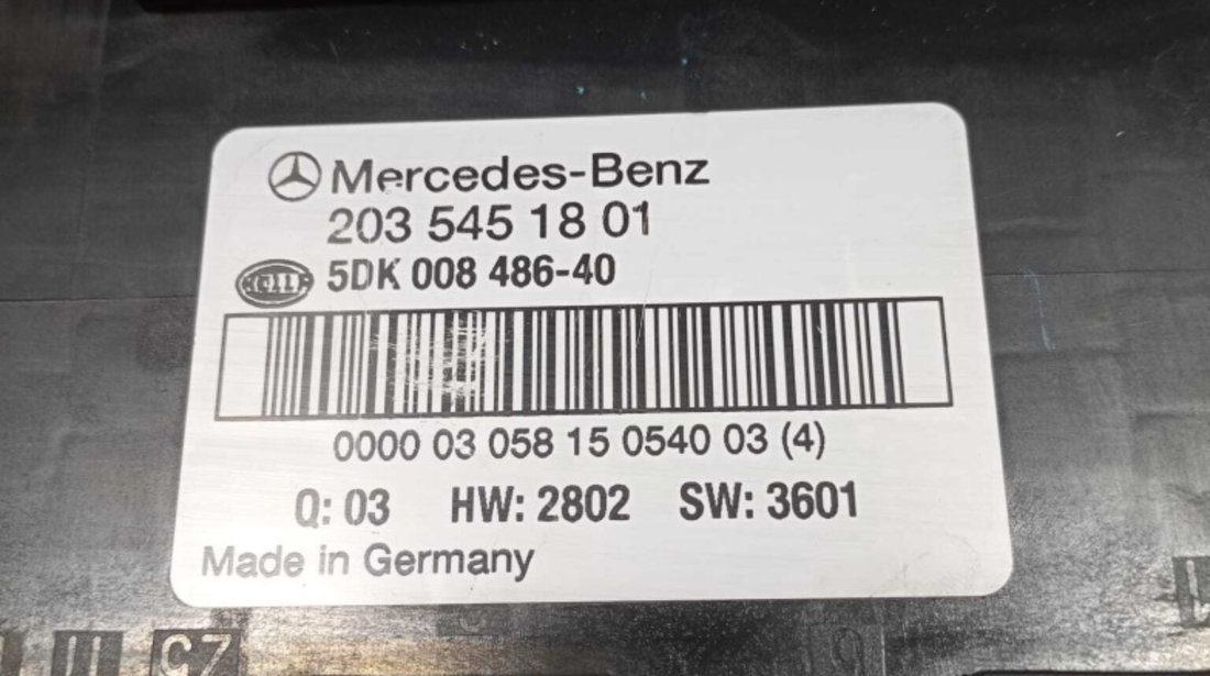 Panou Tablou Sigurante Mercedes Clasa C Class W203 2000 - 2007 Cod 2035451801 5DK00848640 [1268]