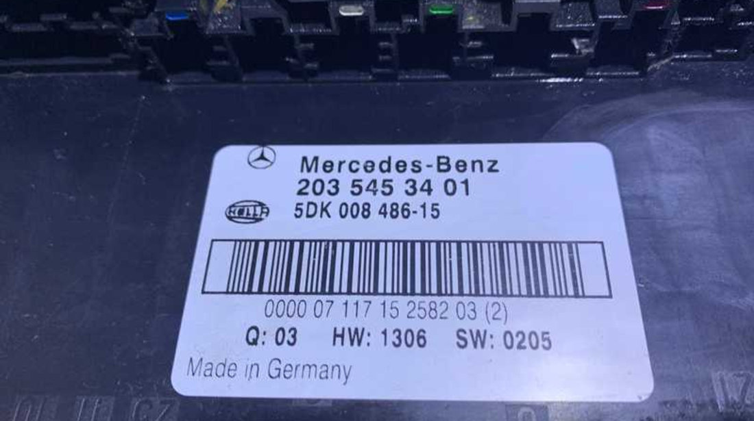 Panou Tablou Sigurante Relee Mercedes Benz C Class W203 2000 - 2007 Cod 2035453401 5DK008486-15
