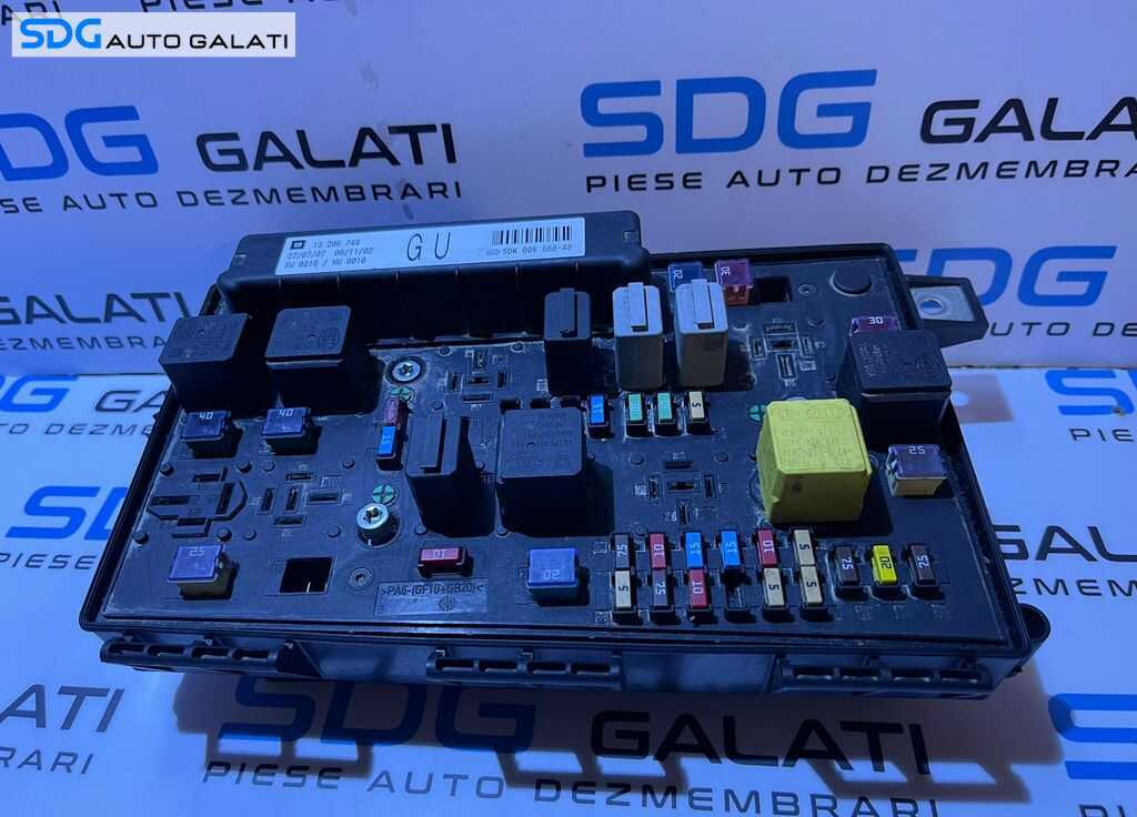 Panou Tablou Sigurante Relee Opel Astra H 2004 - 2010 Cod 13206748GU 5DK008668