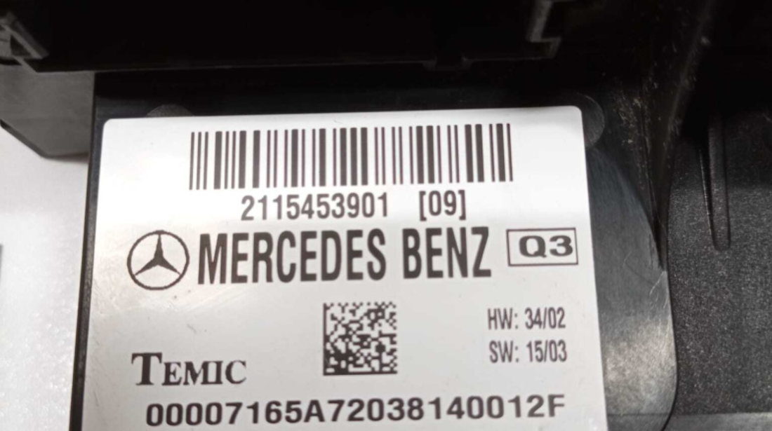 Panou Tablou Sigurante Relee SAM Mercedes Clasa E Class W211 E220 E270 2001 - 2009 Cod 2115453901 [1574]