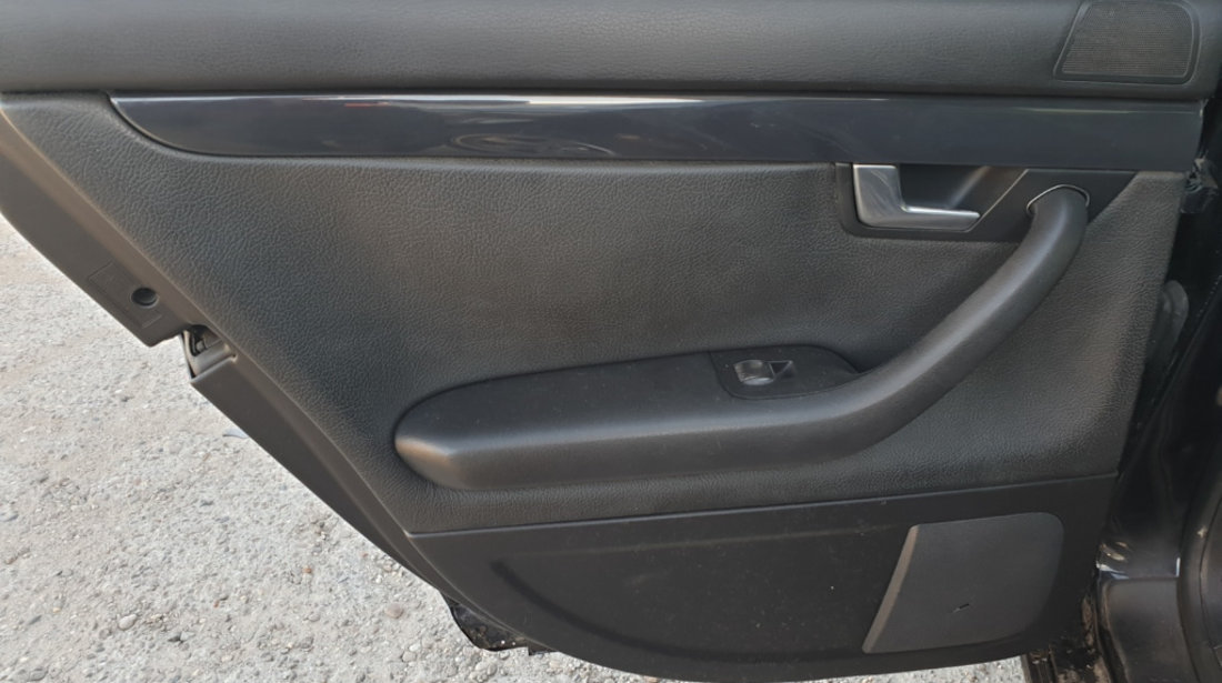 Panou Tapiterie Fata Interior Piele Neagra de pe Usa Portiera Stanga Spate Audi A4 B6 2001 - 2005 [C1708]