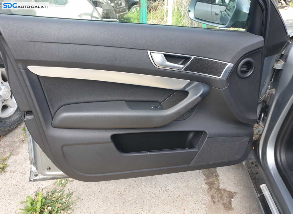 Panou Tapiterie Fata Interior Piele Usa Portiera Stanga Fata Audi A6 C6 2005 - 2011 [C4714]