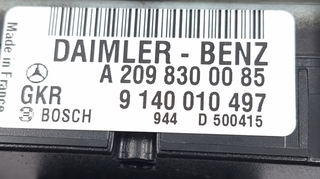 Panou Ventilatie / Panou Comanda Clima / Ac Clima / Climatronic,AC / Aer Conditionat Mercedes-Benz C-CLASS (W203) 2000 - 2007 Motorina A2098300085, 9140010497, 944D500415