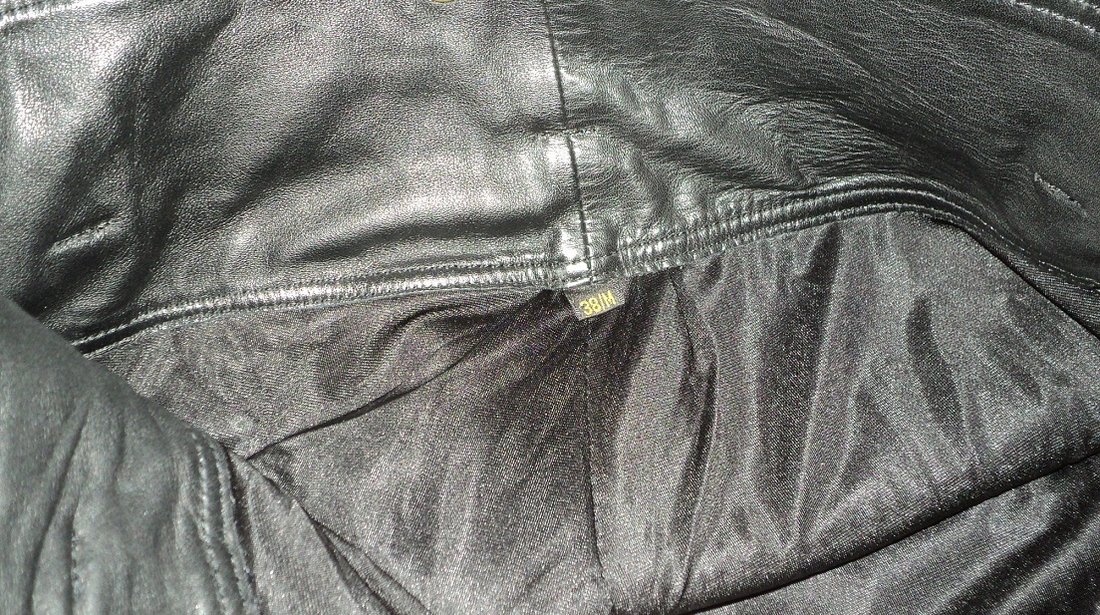 pantaloni din piele naturala moto sau rock furygan,stare ireprosabila