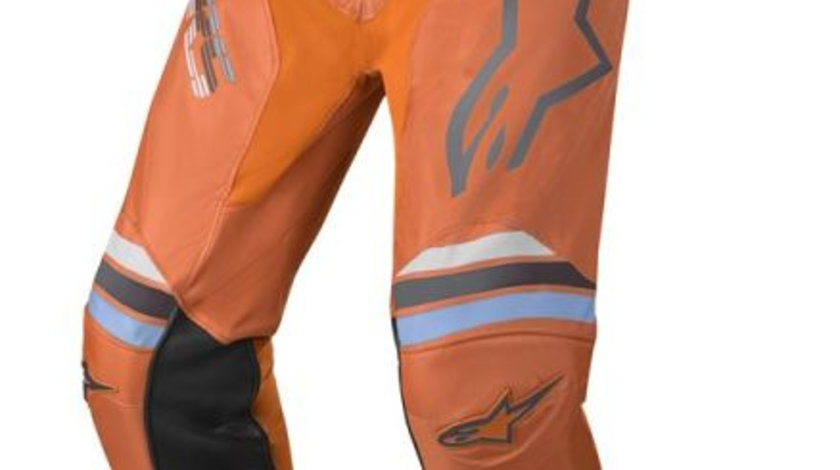 Pantaloni Moto Alpinestars Mx Racer Braap Gri / Portocaliu Marimea 28 3721420/4093/28