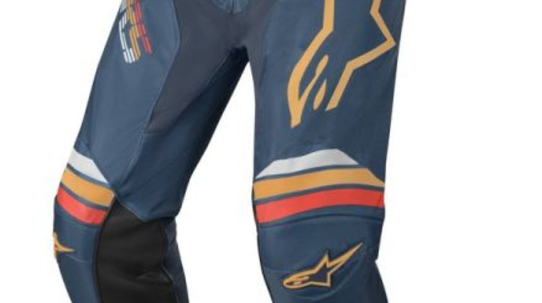 Pantaloni Moto Alpinestars Mx Racer Braap Albastru / Portocaliu Marimea 32 3721420/7140/32