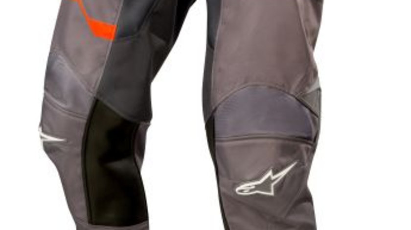 Pantaloni Moto Alpinestars Mx Racer Flagship Negru / Gri / Portocaliu Marimea 28 3721319/964/28