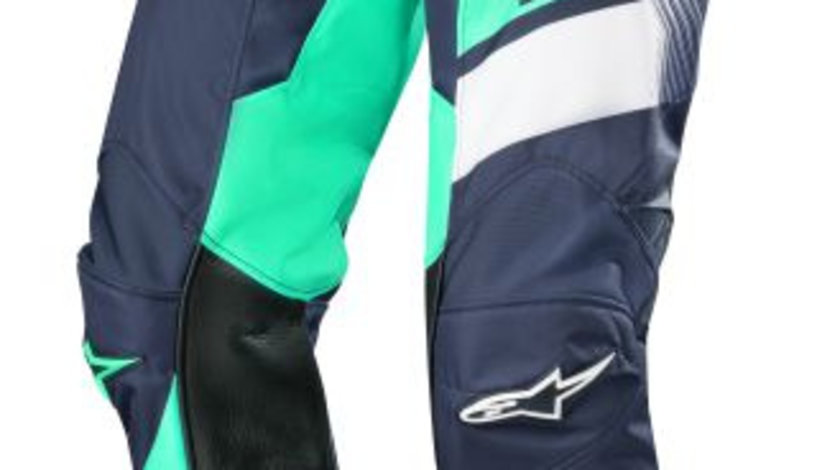 Pantaloni Moto Alpinestars Mx Racer Supermatic Alb / Albastru Marimea 28 3721519/7720/28