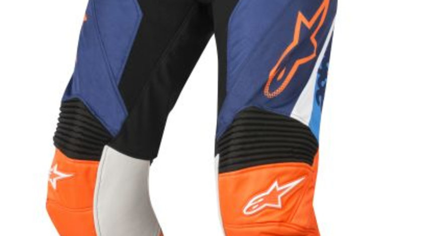 Pantaloni Moto Alpinestars Mx Racer Supermatic Albastru / Portocaliu Marimea 28 3721518/7049/28