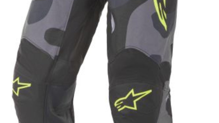 Pantaloni Moto Alpinestars Mx Racer Tactical Gri / Galben / Verde Marimea 36 3721221/9155/36