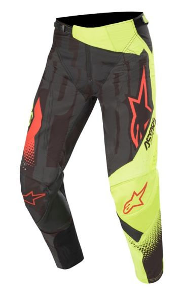 Pantaloni Moto Alpinestars Mx Techstar Factory Negru / Rosu / Galben Marrimea 32 3721020/1538/32