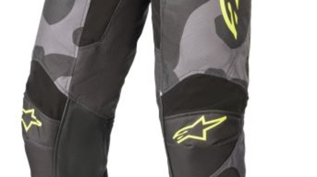Pantaloni Moto Alpinestars Mx Youth Racer Tactical Gri / Galben / Verde Marimea 26 3741221/9155/26