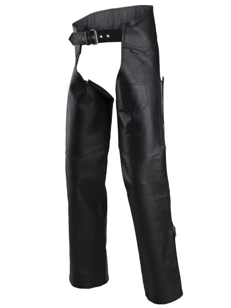 Pantaloni Moto Barbati Adrenaline Chaps Piele Negru Marimea L A0511/16/10/L