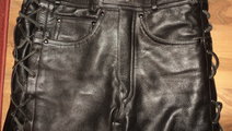 Pantaloni moto piele naturala, diverse modele polo...