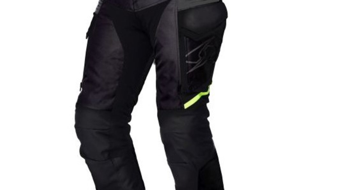 Pantaloni Moto Spyke Equator Dry Tecno Pantaloni Antracit / Negru / Galben Marimea 46 120720/10186/46