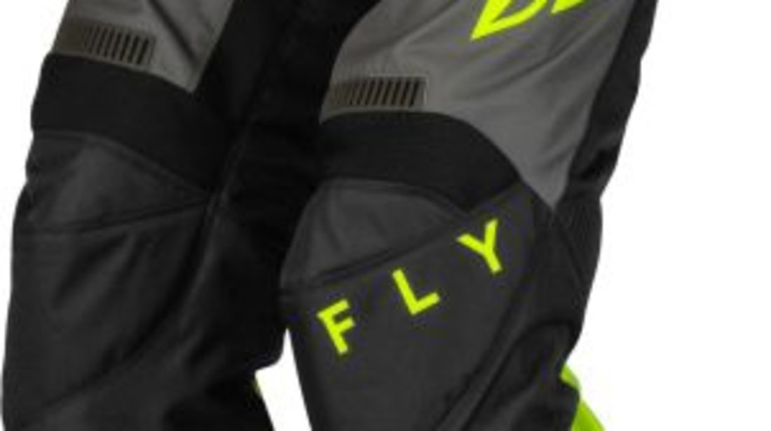 Pantaloni Off-Road Fly Racing F-16 Gri / Galben / Negru Marimea 34 FLY 376-93034