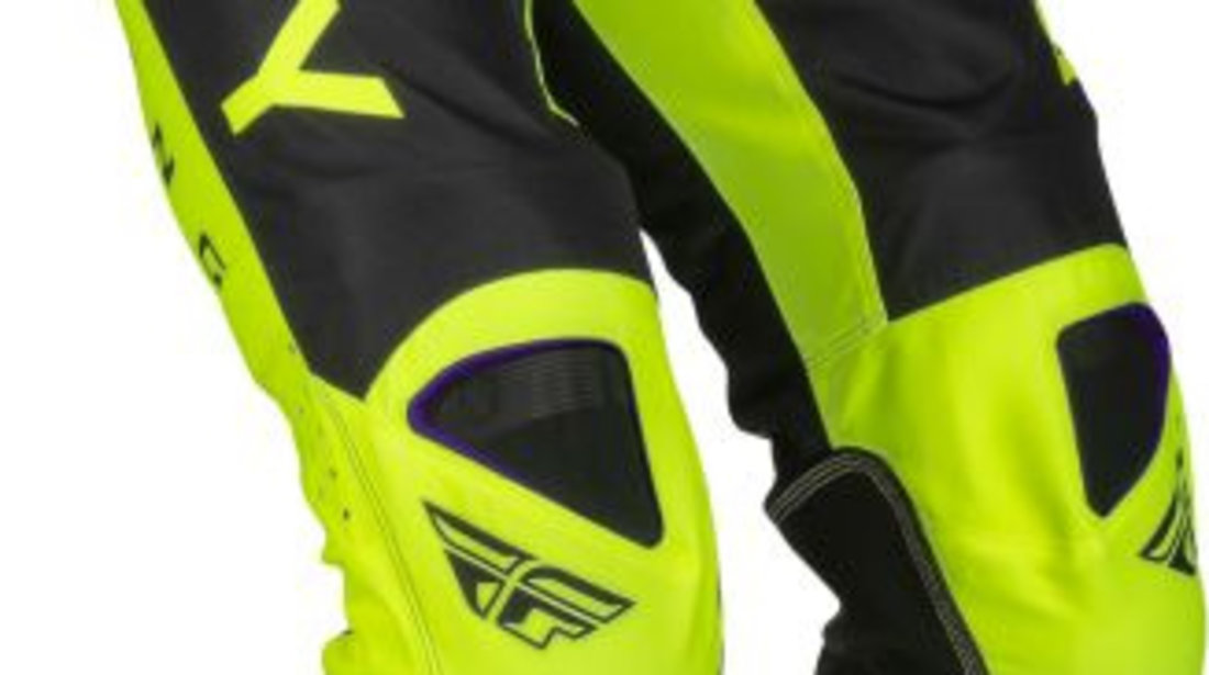 Pantaloni Off-Road Fly Racing Kinetic Kore Negru / Galben Marimea 32 FLY 376-43332