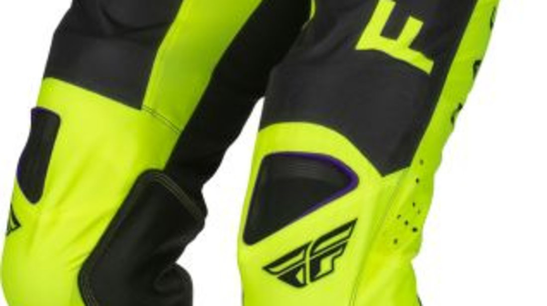 Pantaloni Off-Road Fly Racing Kinetic Kore Negru / Galben Marimea 32 FLY 376-43332