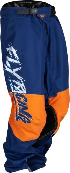 Pantaloni Off-Road Fly Racing Youth Kinetic Khaos Portocaliu / Alb / Albastru Navy Marimea 24 FLY 37...