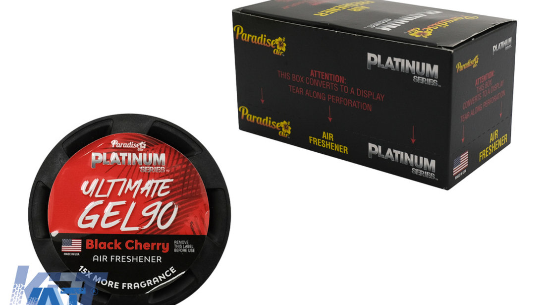 Paradise Fresh Aer Ultimate Gel Odorizant Seria Platinum 4 Bucati Black Cherry