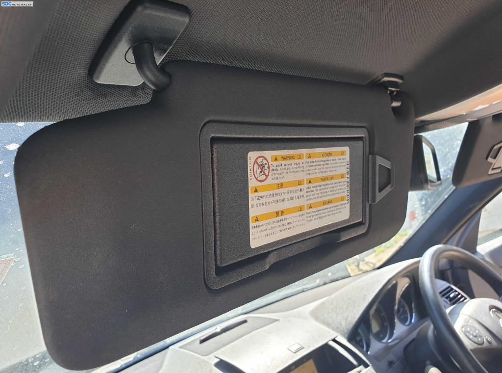 Parasolar Negru Dreapta Fata Pasager Mercedes Clasa C Class W204 2007 - 2014 [K6243]