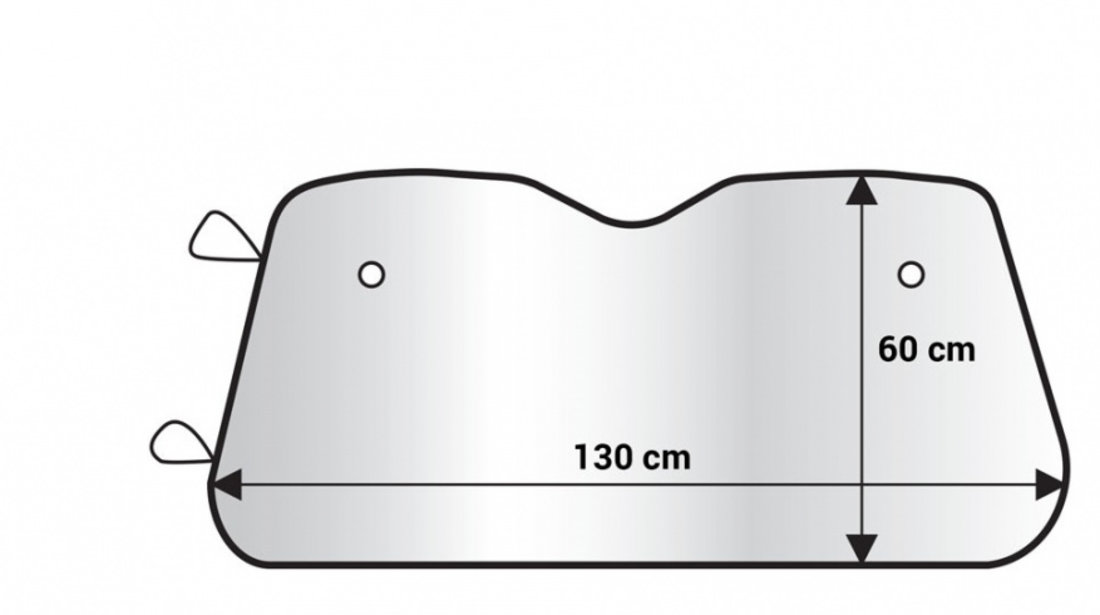 Parasolar Parbriz Amio Epe Foam Argintiu 130X60CM 01536