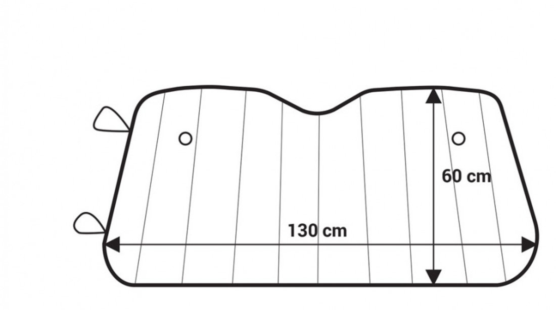Parasolar Parbriz Amio Pe Bubble Argintiu 130X60CM 01531