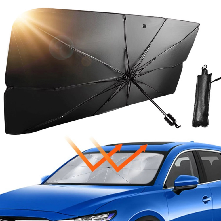 Parasolar Umbrela Pentru Parbrizul Masinii 130x69cm RAZ394