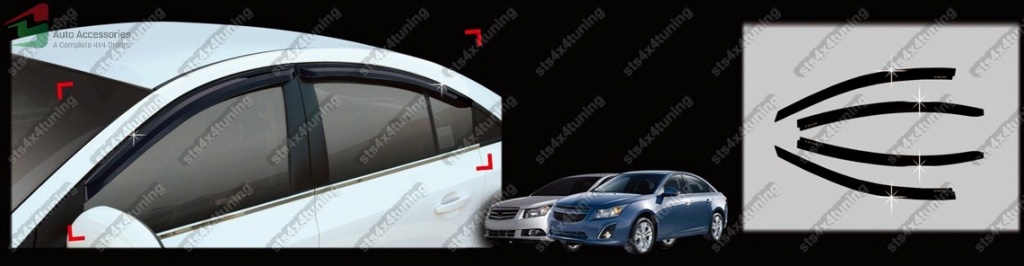 PARAVANTURI CHEVROLET CRUZE 2009-2015 NEGRU [4-USI]
