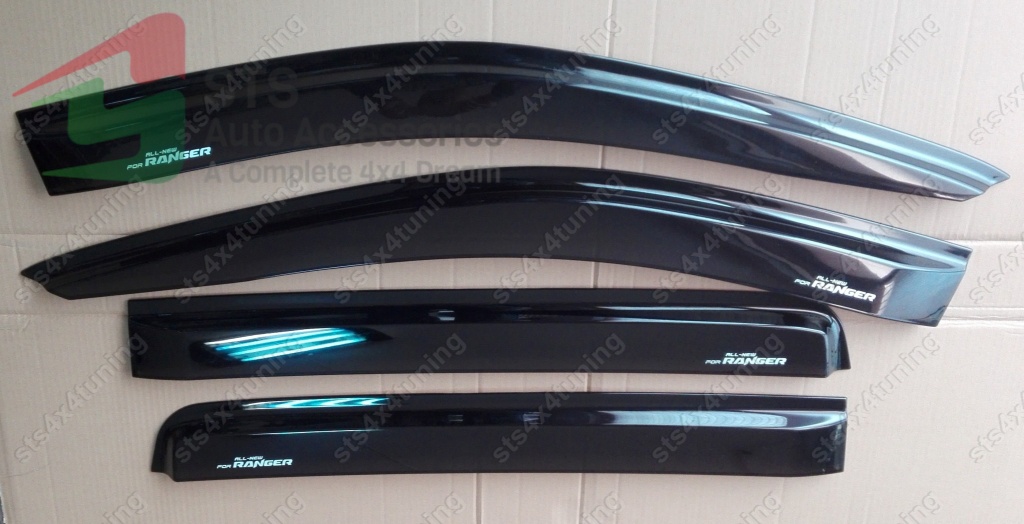 PARAVANTURI FORD RANGER T6/T7/T8 2012-2022 SI RAPTOR 2019-2022 NEGRE [4-BUC]