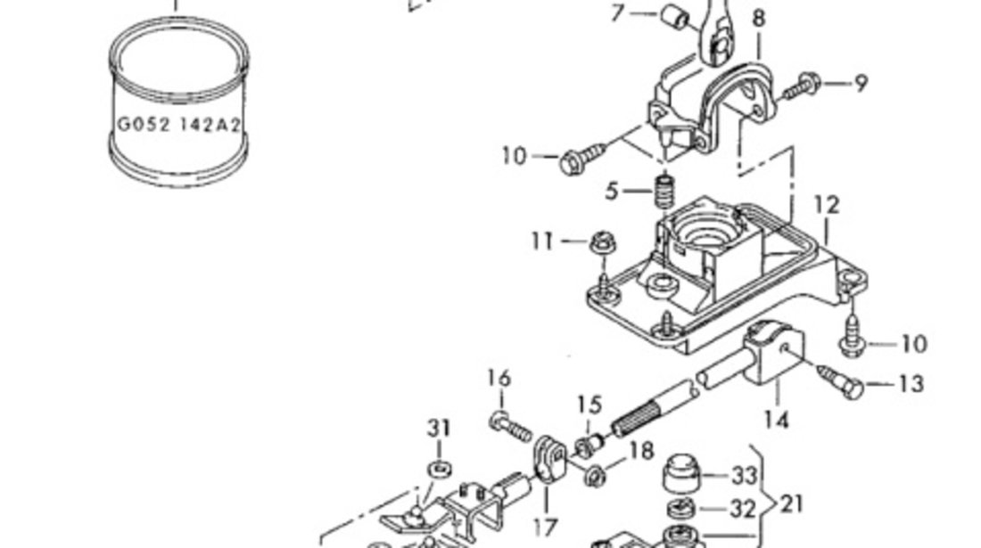 Parghie cautator timonerie Volkswagen Golf 1J 1.6 16V 77 kw 2002 2003 OEM 1J0711046A