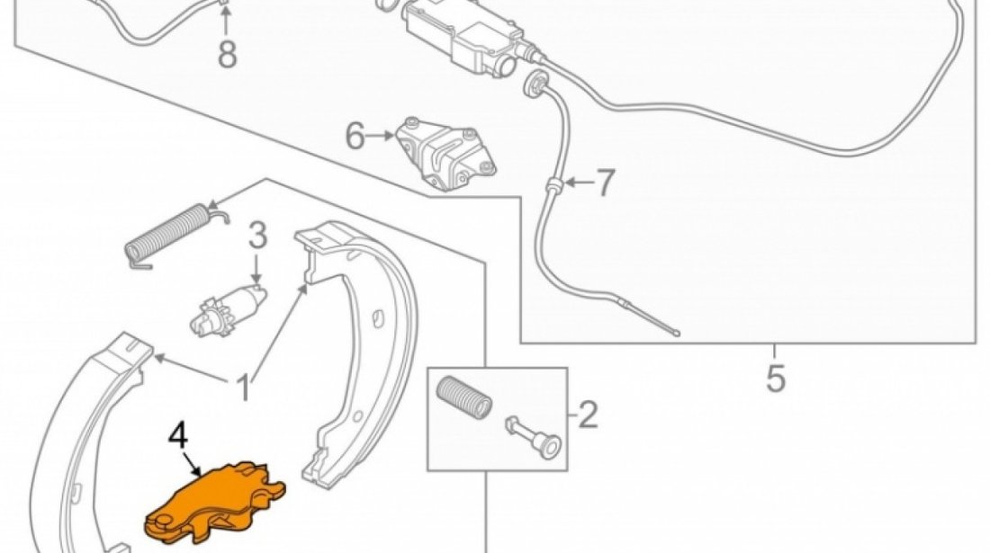 Parghie Reglaj Saboti Frana De Mana Oe Bmw Seria 7 E65 2001-2009 34416851439