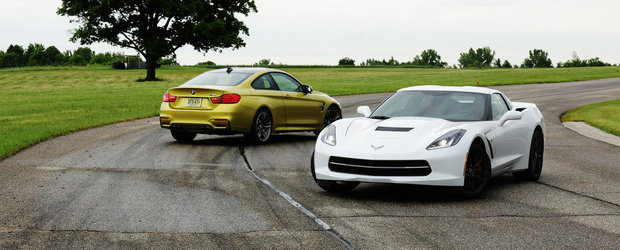 Pariul de 65.000 dolari: BMW M4 vs Corvette Stingray. Tu ce alegi?