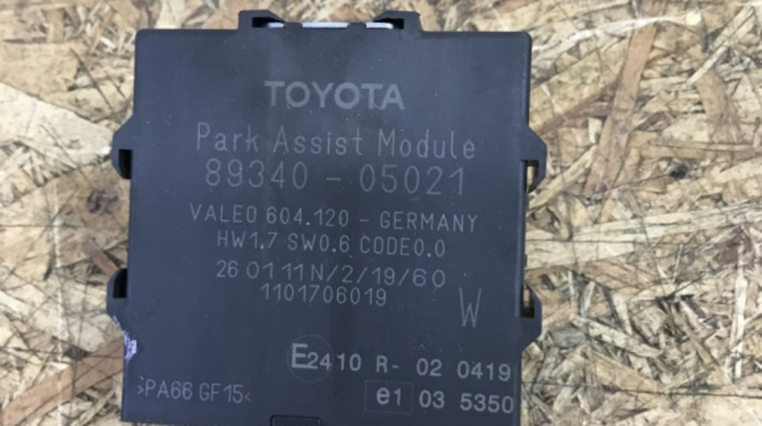 Park assist modul Avensis 2.2 D4D T27 sedan 2010 (8934005021)