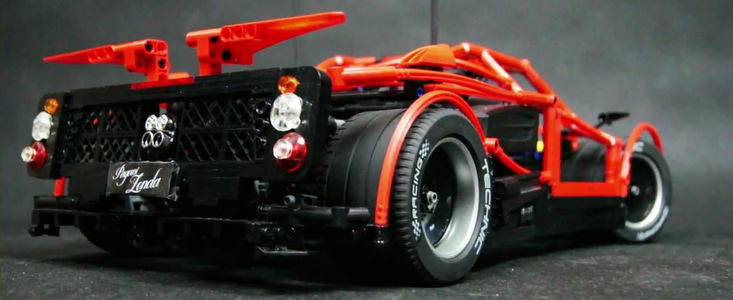 Pasiune fara limite: Pagani Zonda din piese LEGO