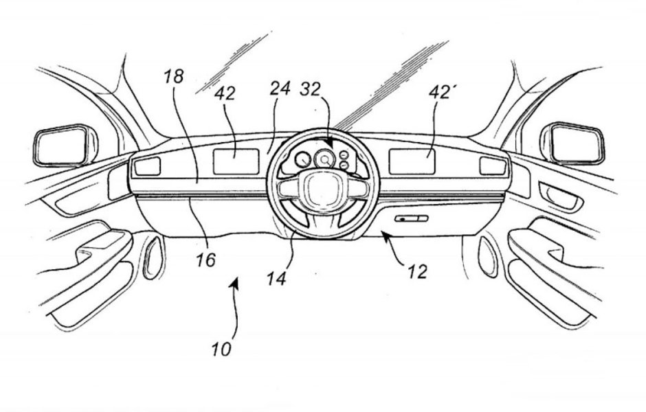 Patent Volvo pentru volanul glisant