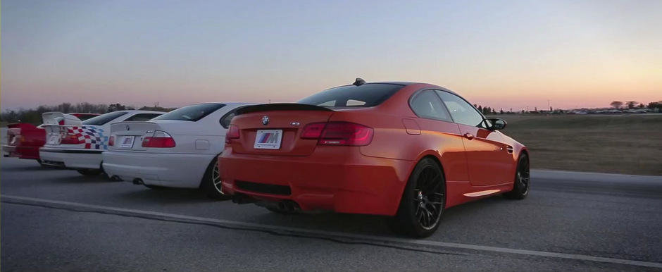 Patru generatii BMW M3, un singur circuit: M3 E30, M3 E36, M3 E46 si M3 E92 isi dau intalnire in SUA Patru generatii BMW M3, un singur circuit: M3 E30, M3 E36, M3 E46 si M3 E92 isi dau intalnire in SUA