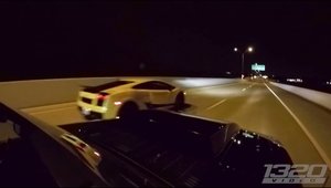 Pazea! Un Mustang si-un Gallardo se intrec intr-o cursa ilegala de 3000 CP!