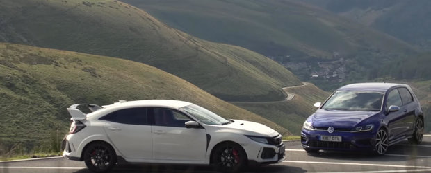 Pe hartie sunt aproape identice, insa in realitate lucrurile stau altfel. Test comparativ cu Golf R si Civic Type R