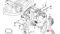 Pedala acceleratie 8K1721523Audi A4 B8 2.0 TDI CAG...