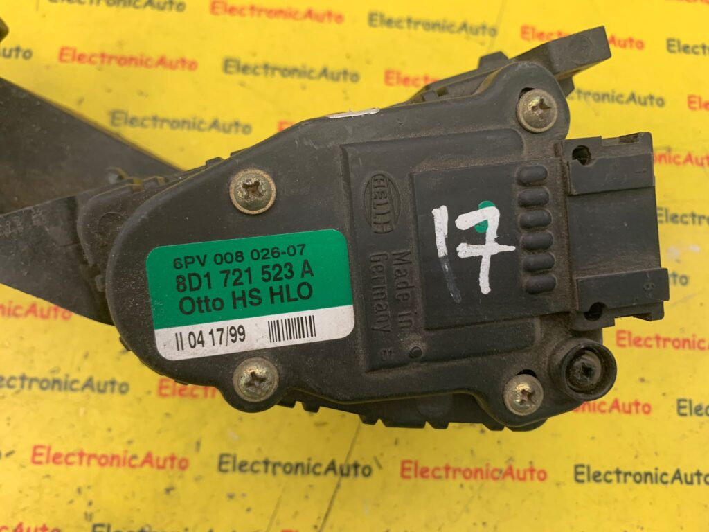 Pedala acceleratie Audi, 6PV00802607, 8D1721523A,